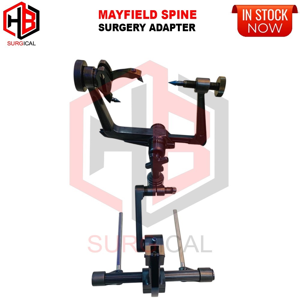 Mayfield Spine Surgery Table Adaptor with Skull Clamp Black Coating