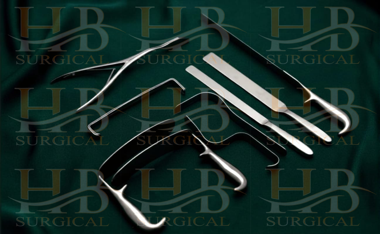 Gluteos instruments Set of 9 Pcs Plastic Surgery Premium Surgical
