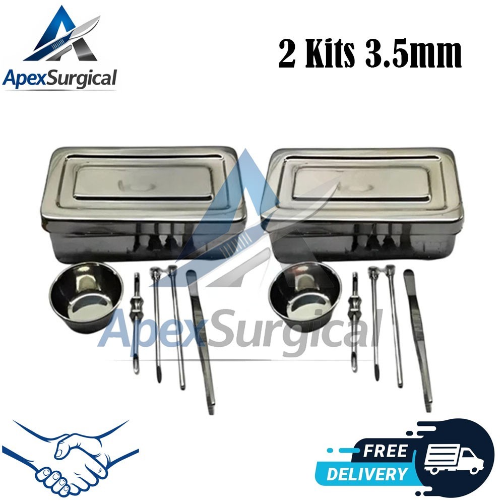 3.5mm HRT Trocar Kits 2 Sets Hormone Replacement Pellet Insertion Trocars
