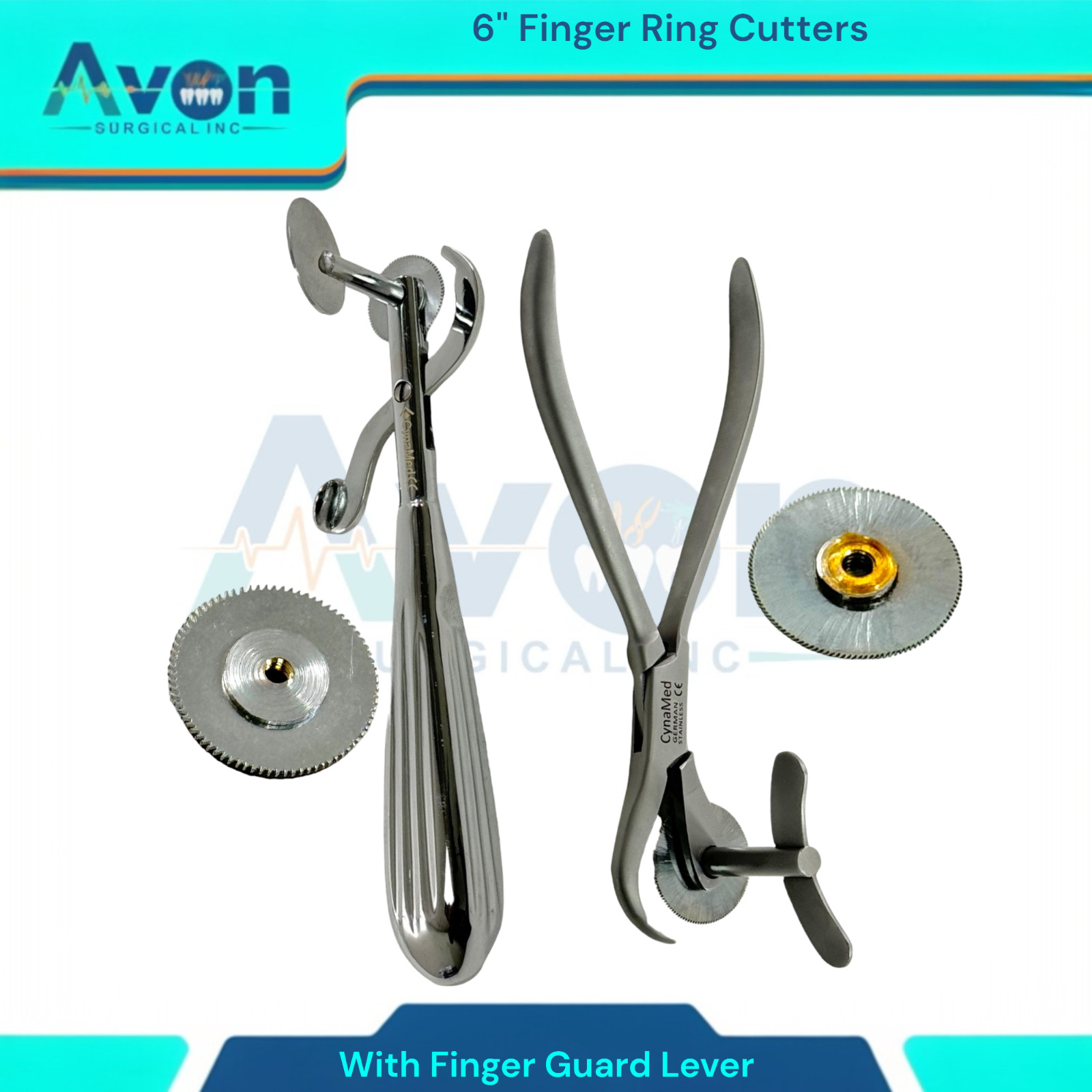 6In Finger Ring Cutters with Lever Guard | First Aid, Fire Rescue, Jeweler Ring