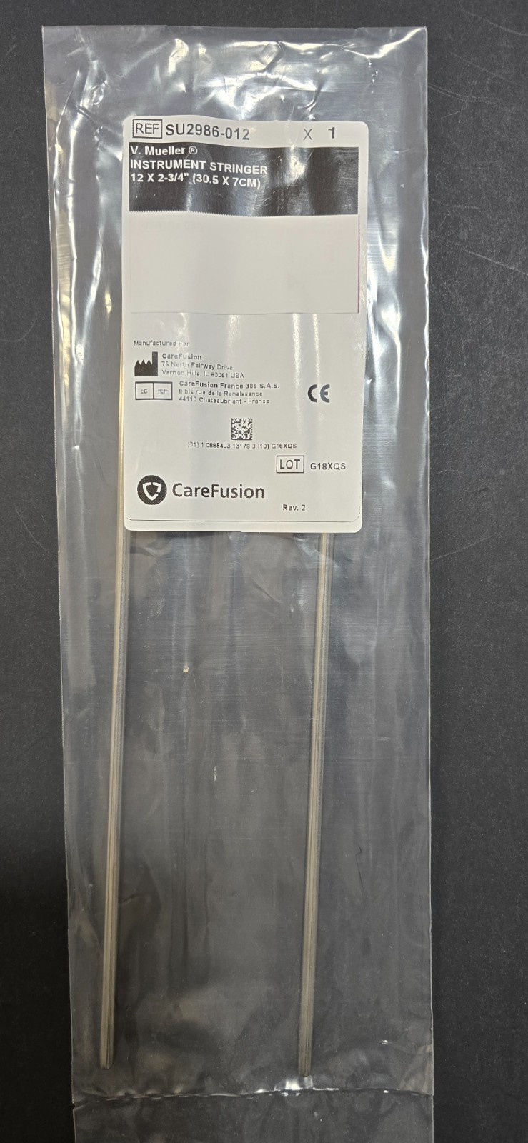 V.Mueller SU2986-012 Surgical Instrument Stringer 12 x 2-34″