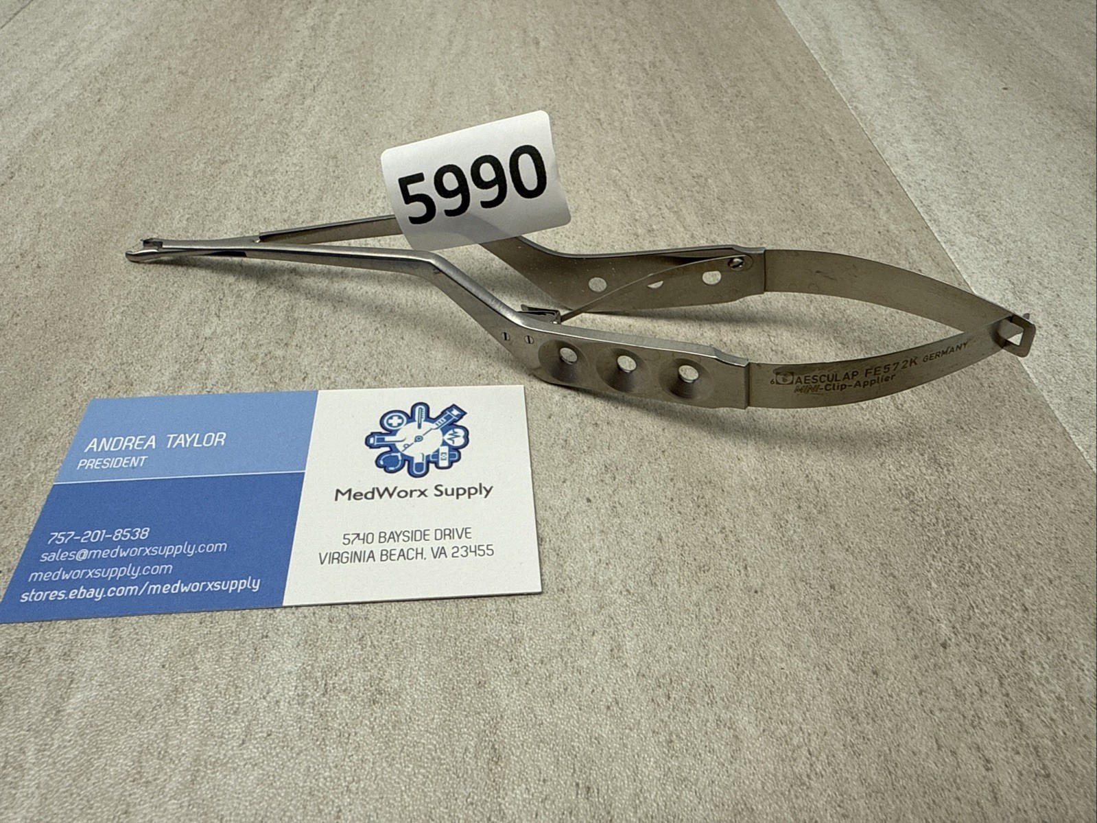 Aesculap Surgical Orthopedic Mini Yasargil Applier FE572K 5990