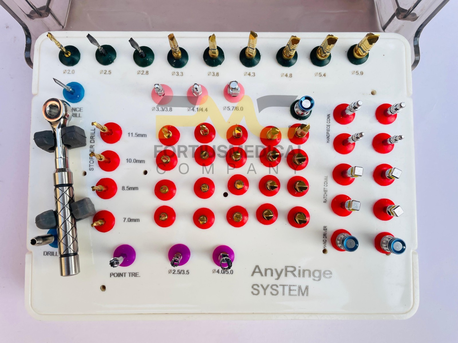 AnyRinge System Guided Drills Universal Dental Implant Guide & Positioning Kit
