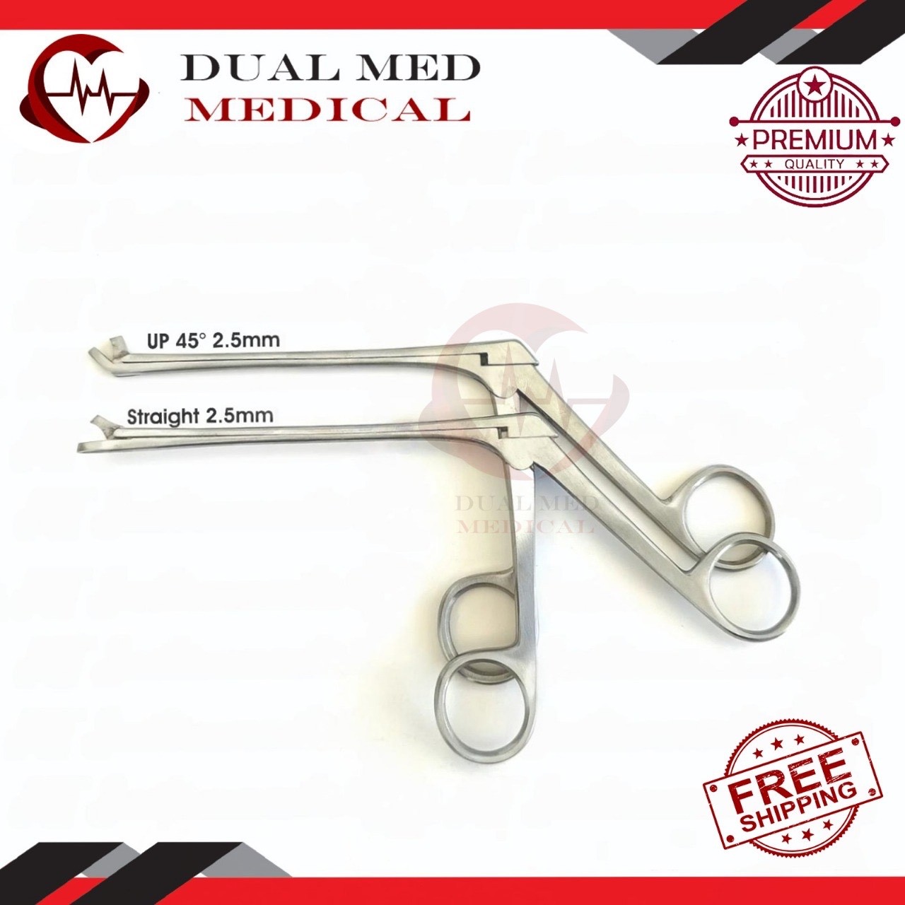 Weil Blakesley Nasal Forceps Straight And 45 Degree 2 PCs Set