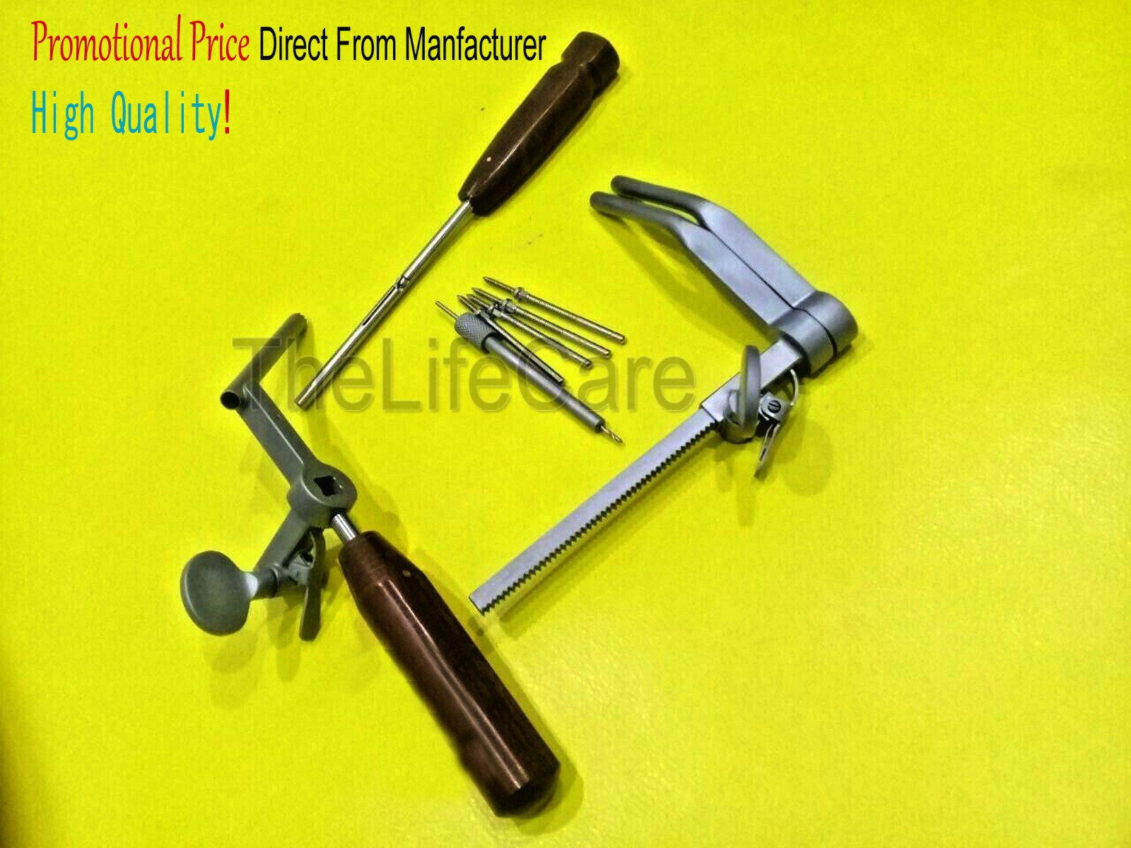 Caspar Vertebral Body Distraction left Set Veterinary Orthopedic Instrument Tool