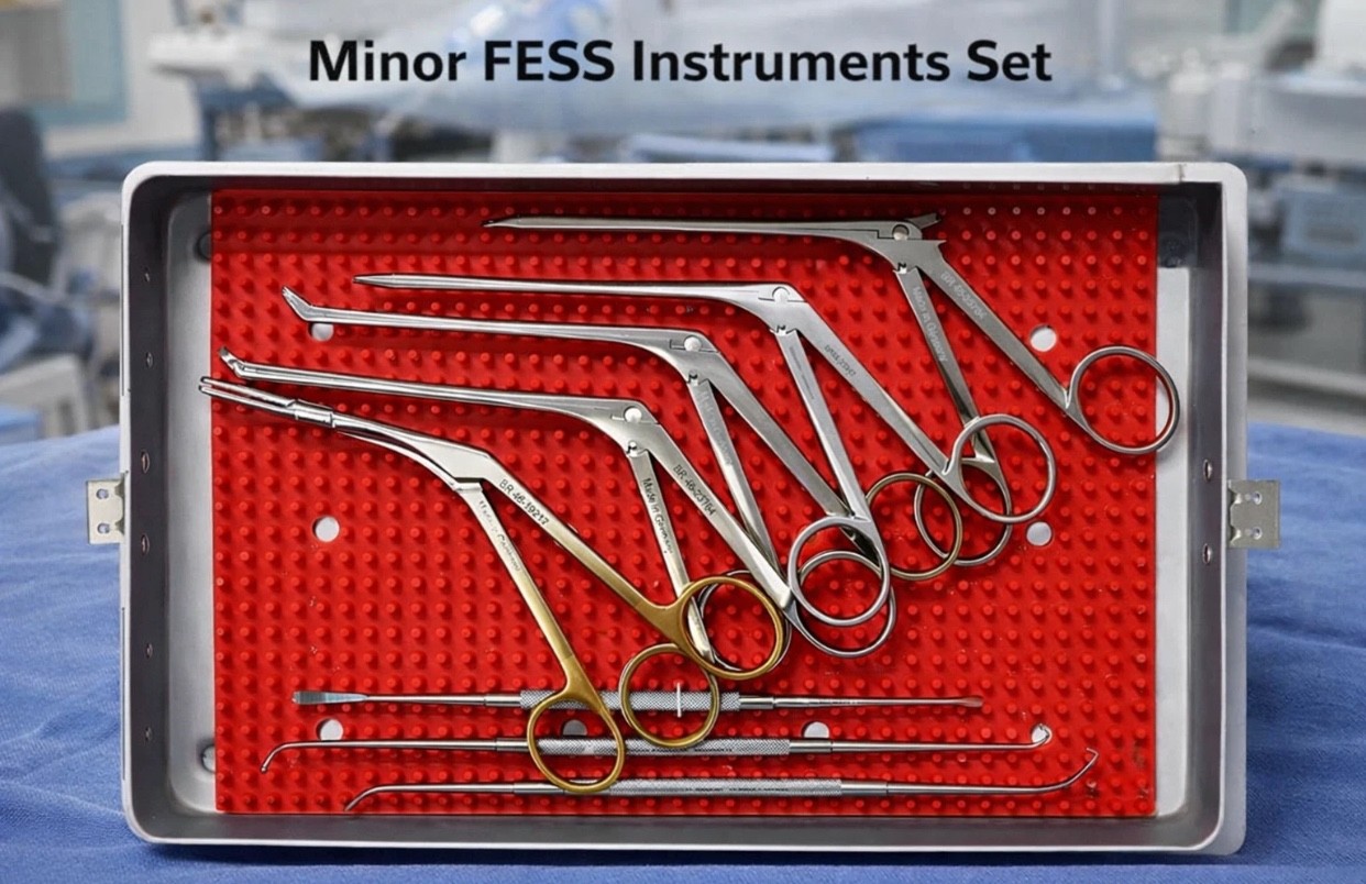 10 Pcs Minor Fess Instruments Set Endoscopic Sinus surgery ENT Surgical Kit