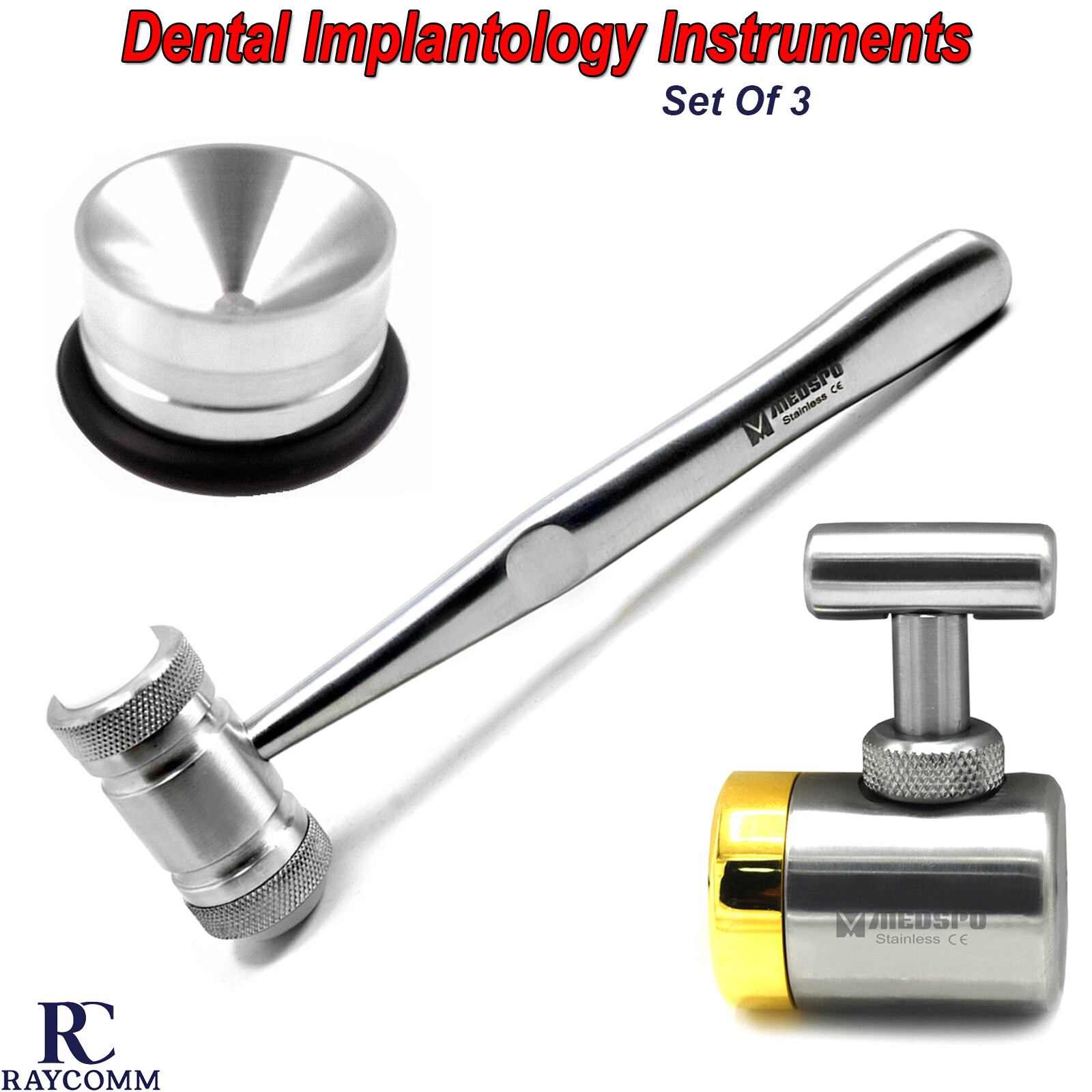 Dental Bone Graft Syringe Crusher Osteotome Implant Bone Grafting Instruments CE