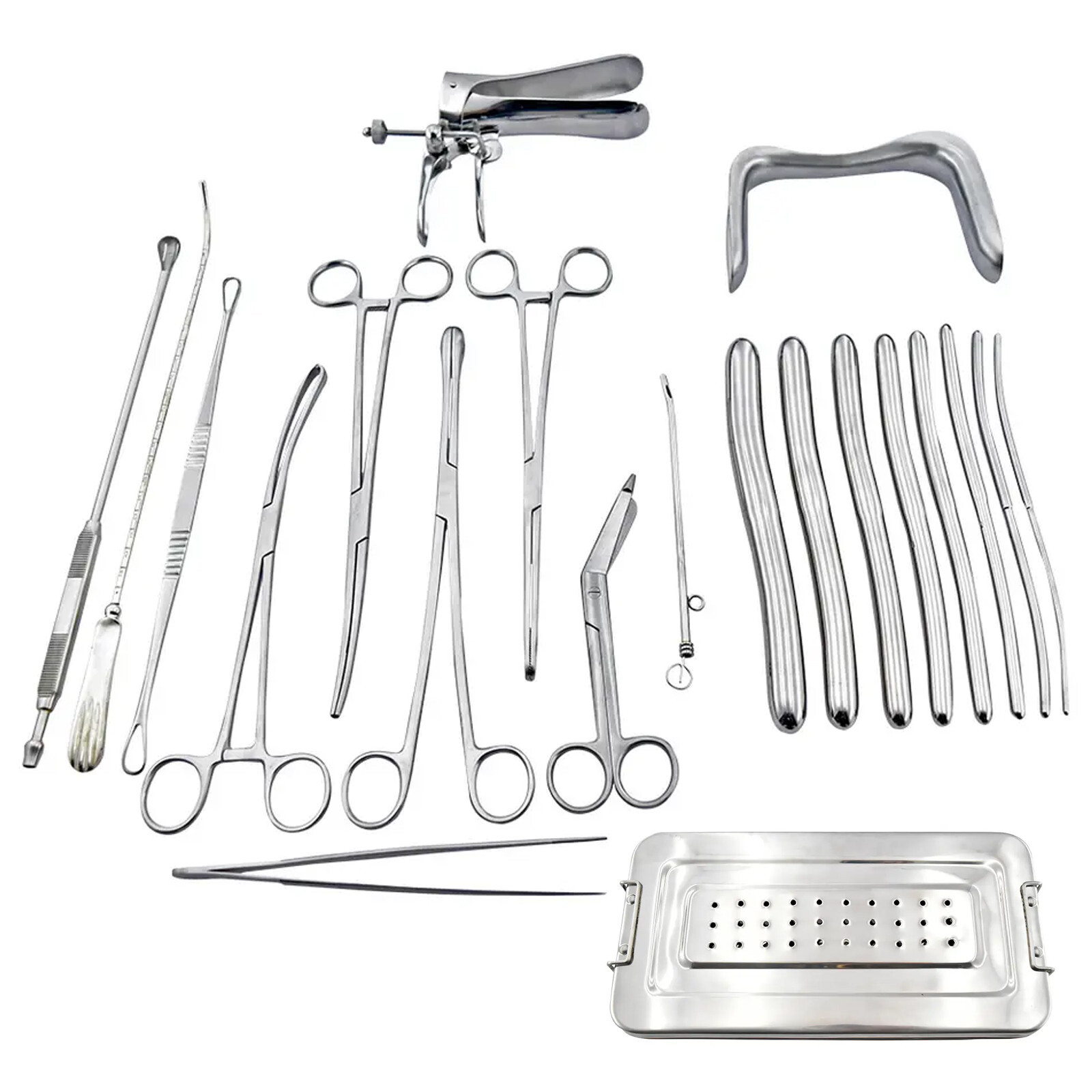 Dilation and curettage Instruments Set of 21 Pieces Gynecology Instrument Set