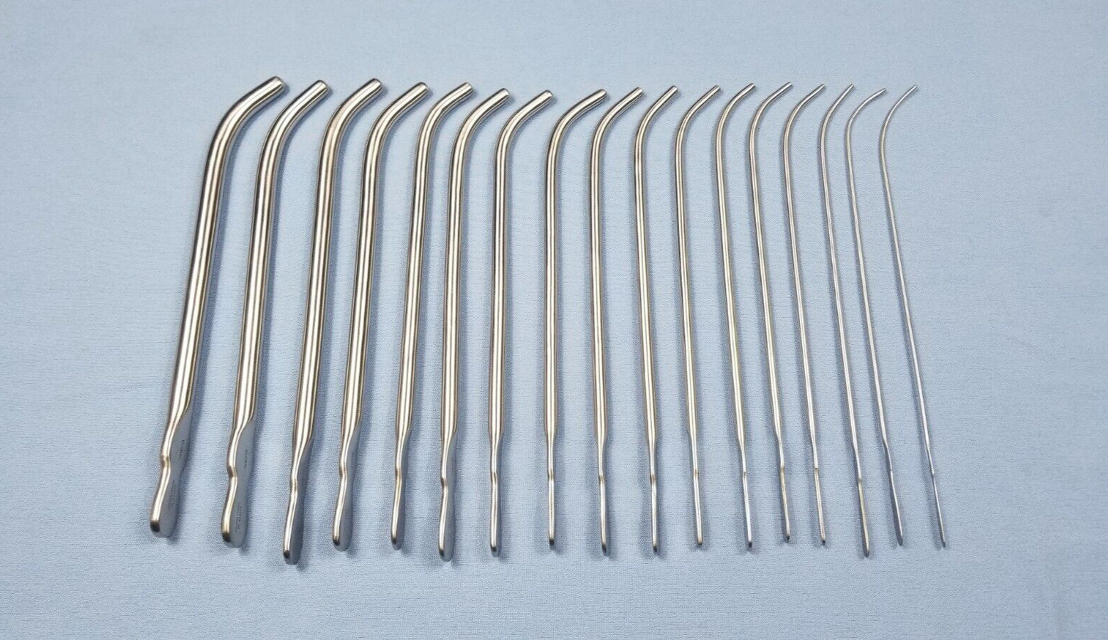 German Stainless Steel Van Buren Urethral Sounds 17 Piece Set 377973