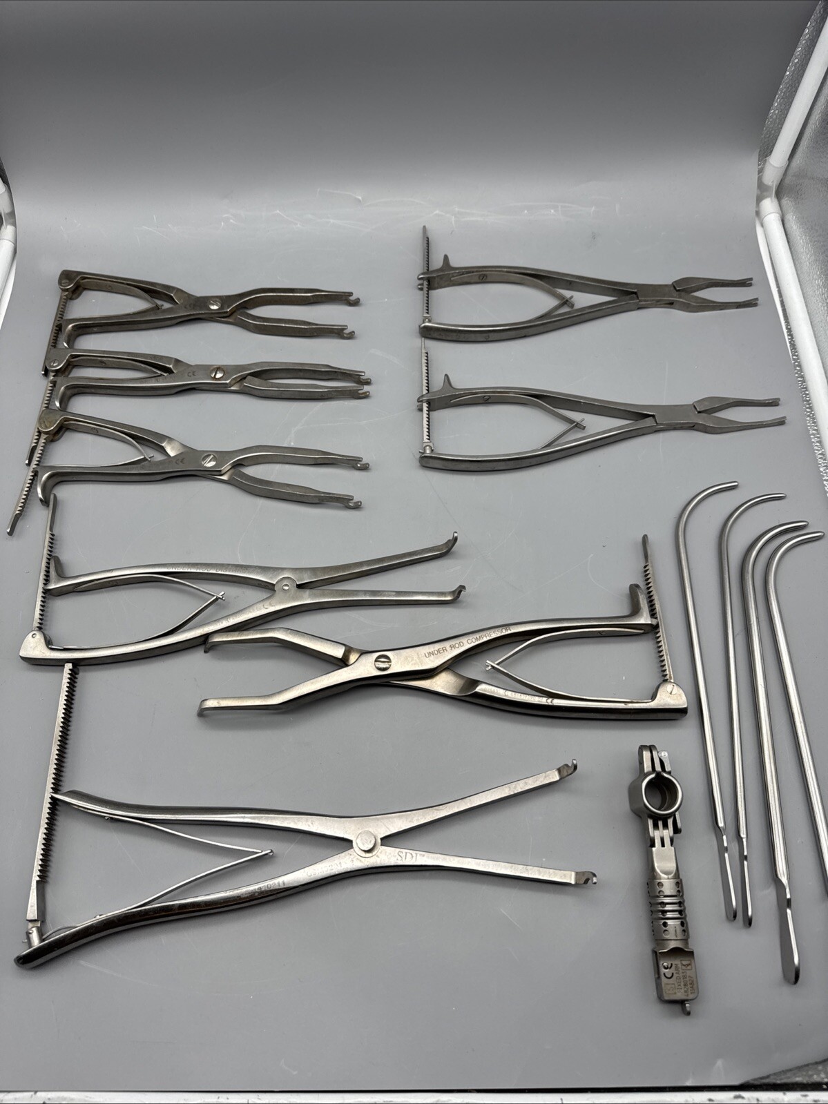 Lot Of Rod Compressor Spine Orthopedic Surgical Instruments And More