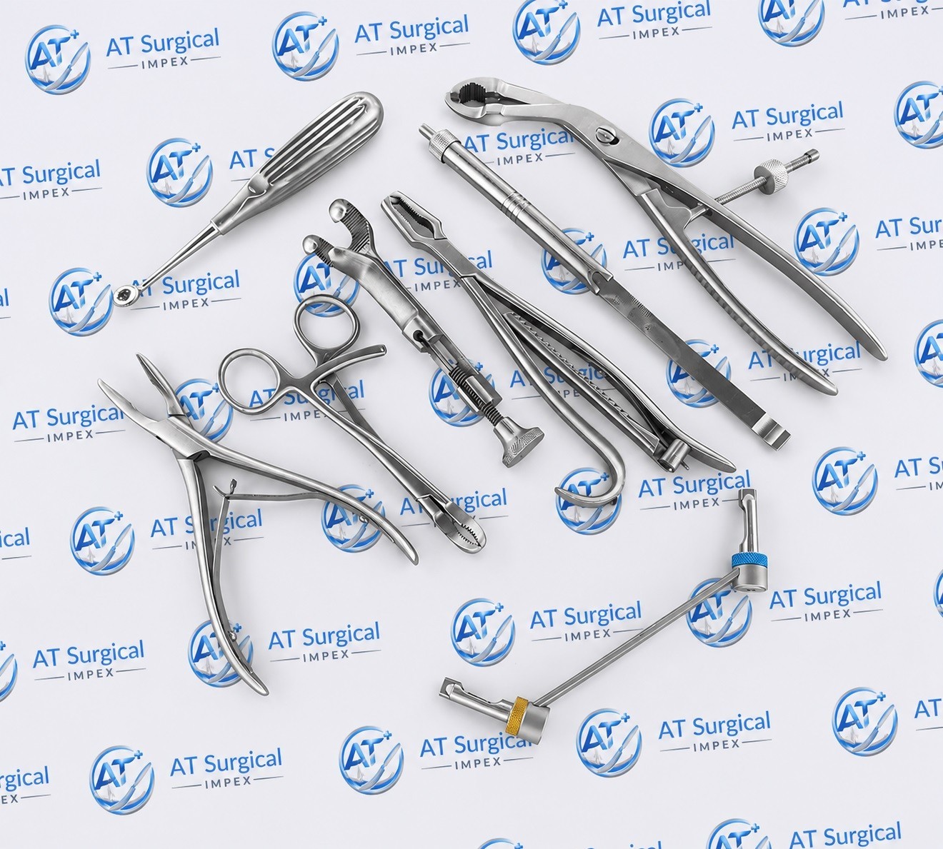 10 PCS Assorted Orthopedic Surgical Instruments Set Stainless Steel Custom Made
