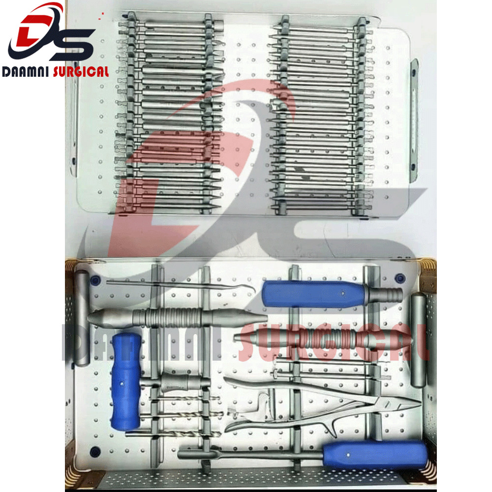 Broken Screw Extractor Set 53 PCS Surgical Screw Removal Orthopedic