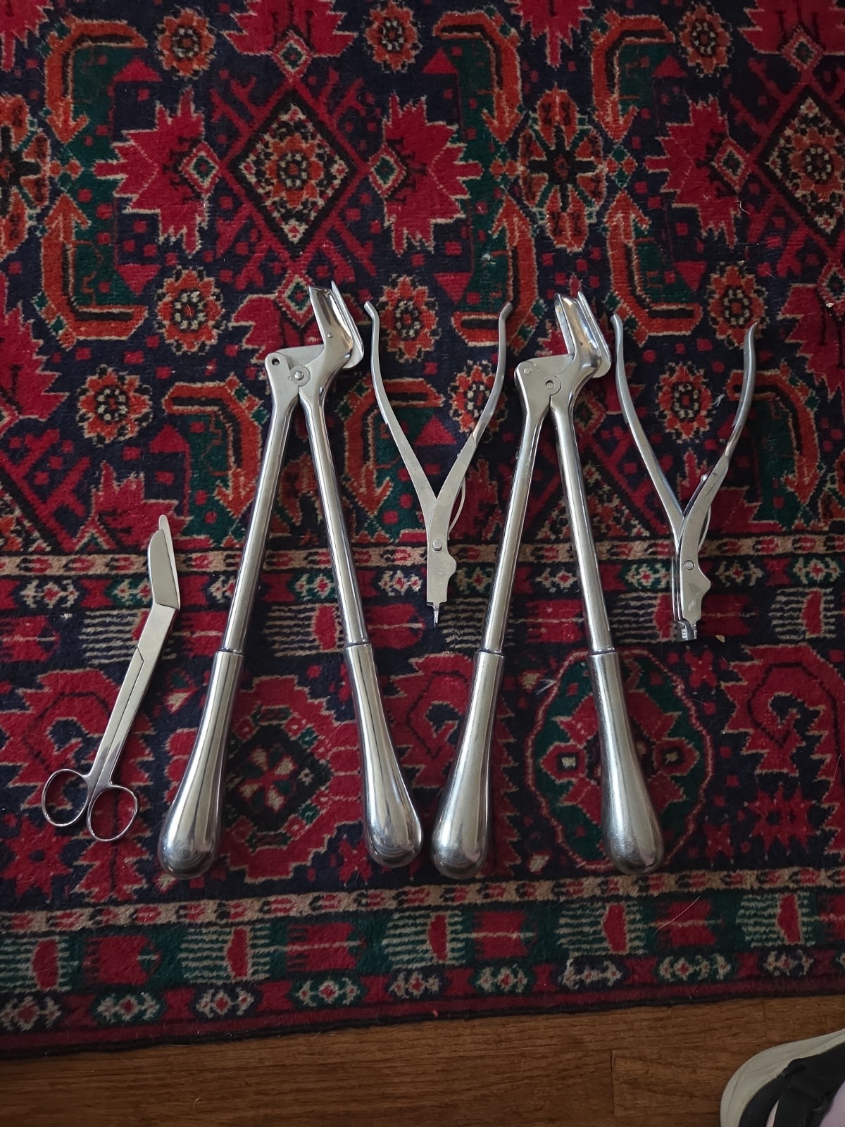 Lot of 5 Vintage Orthopedic Instruments For Cast Cutting And Spreading Sklar