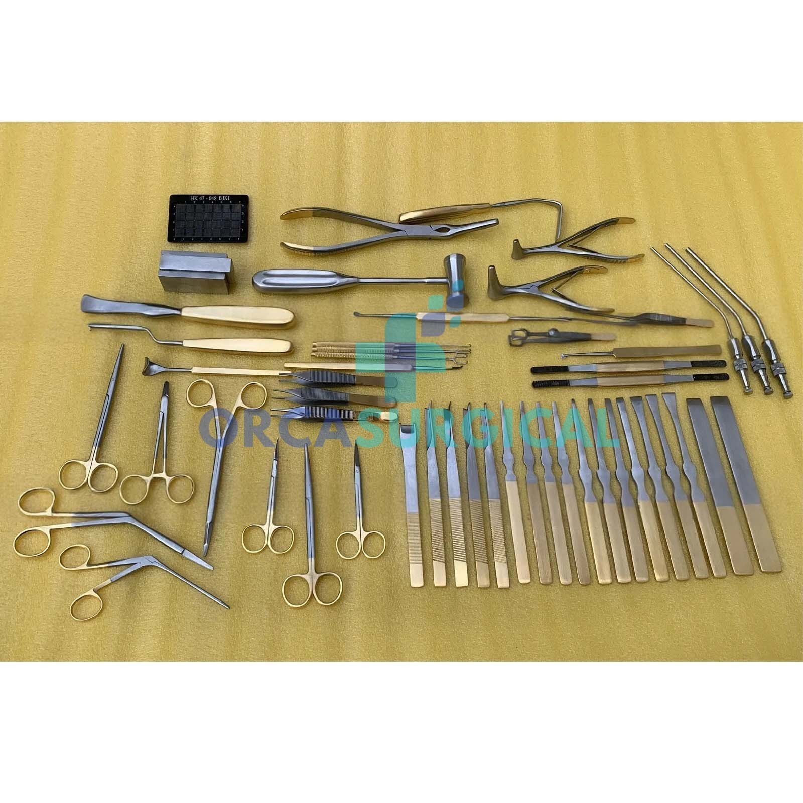 Rhinoplasty Instruments Set of 52 PCs Nose Plastic Surgery Reusable German Steel