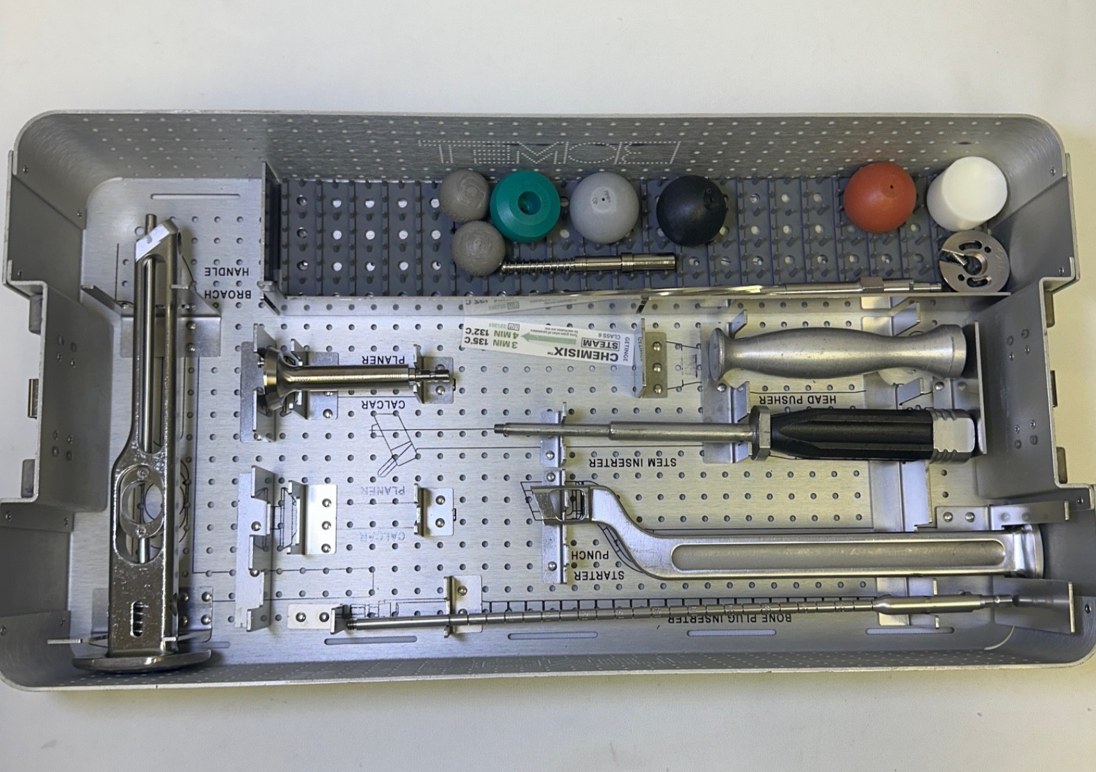 Biomet 599101 Exact Hip General Instrumentation Case One w/ Case Orthopedics