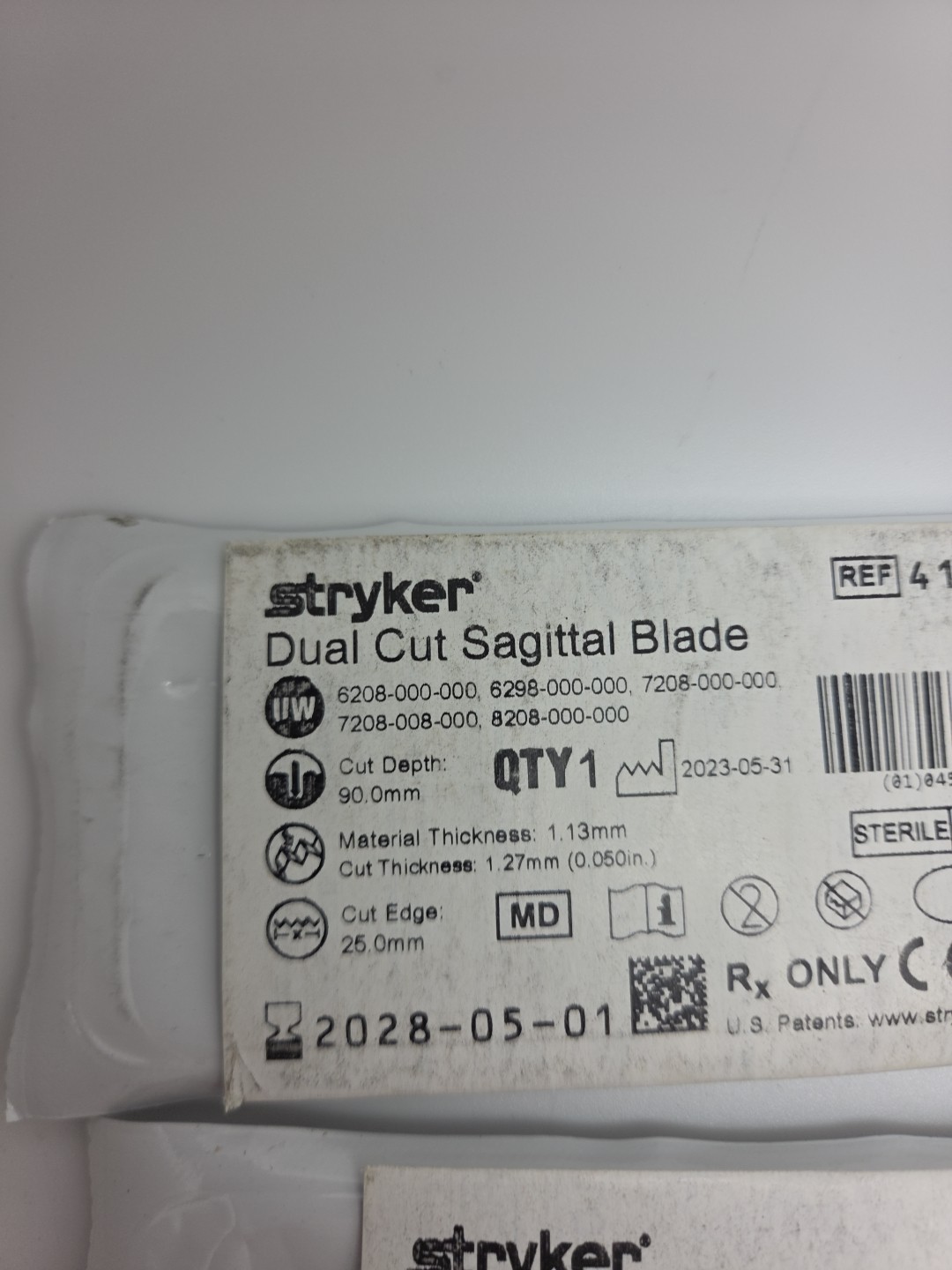 Stryker 4125-127-090 EXP 2028-05-01 Lot Of 4