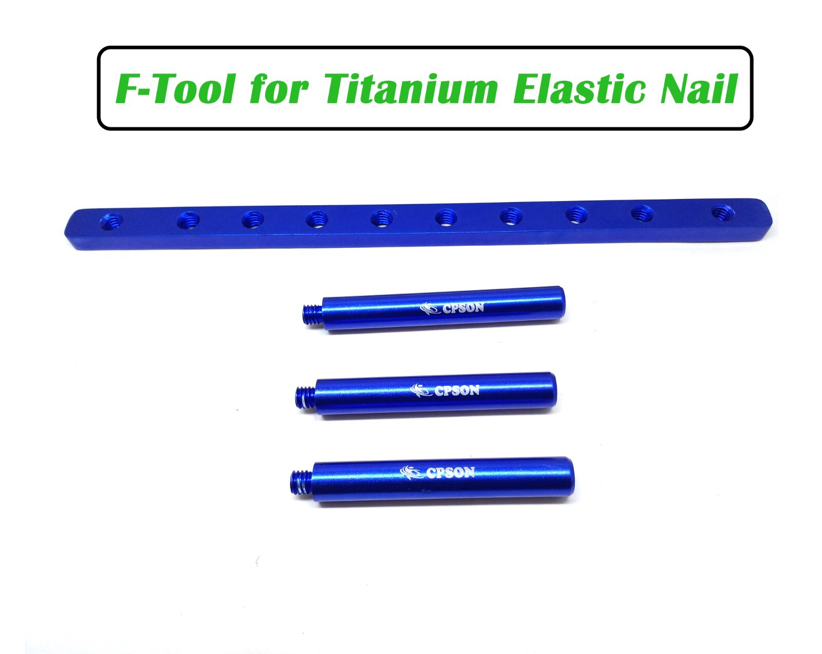 Veterinary F-Tool for Titanium Elastic Nail Surgical Instrument.
