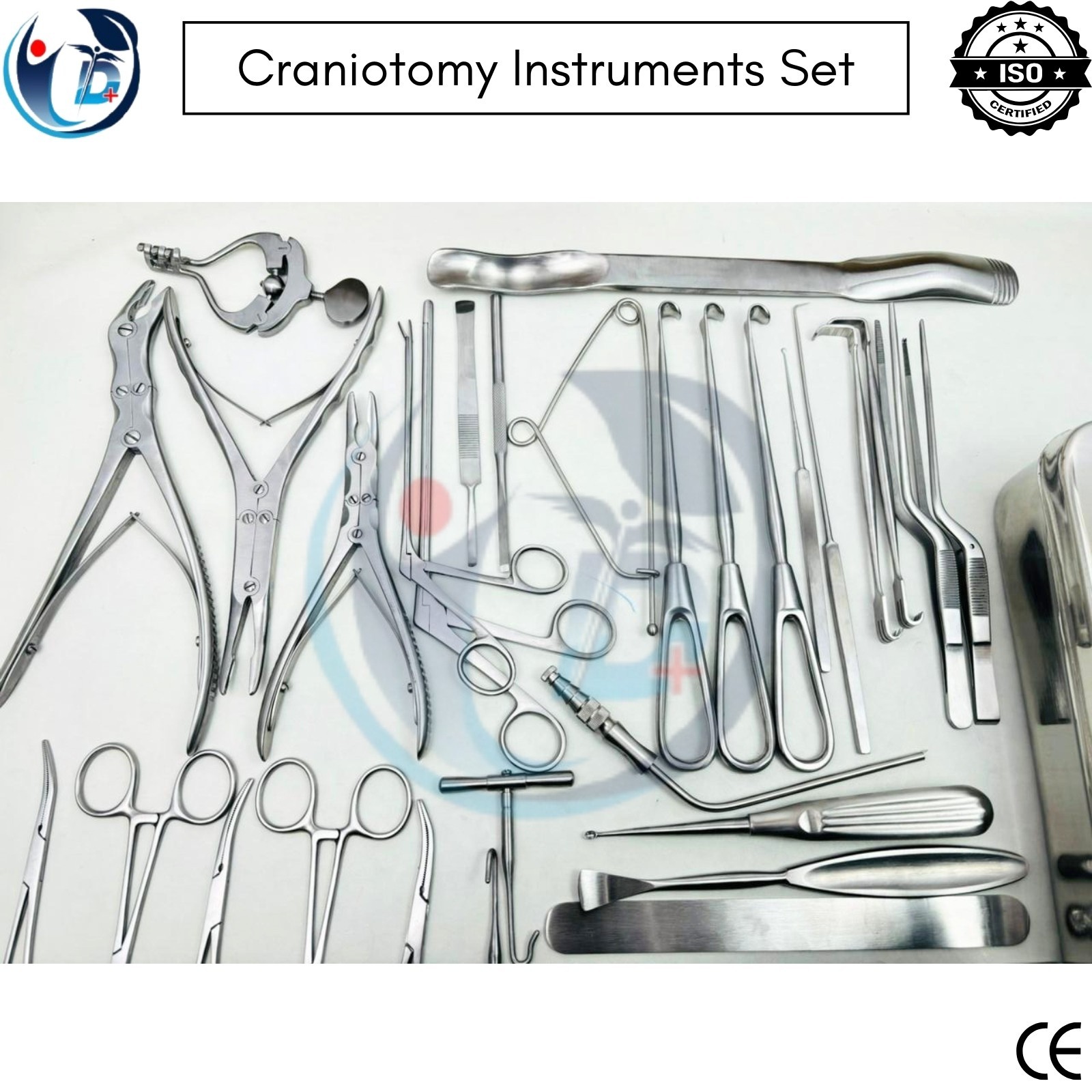 32-Piece Neuro Craniotomy Instruments Set Comprehensive Neurosurgery Tools