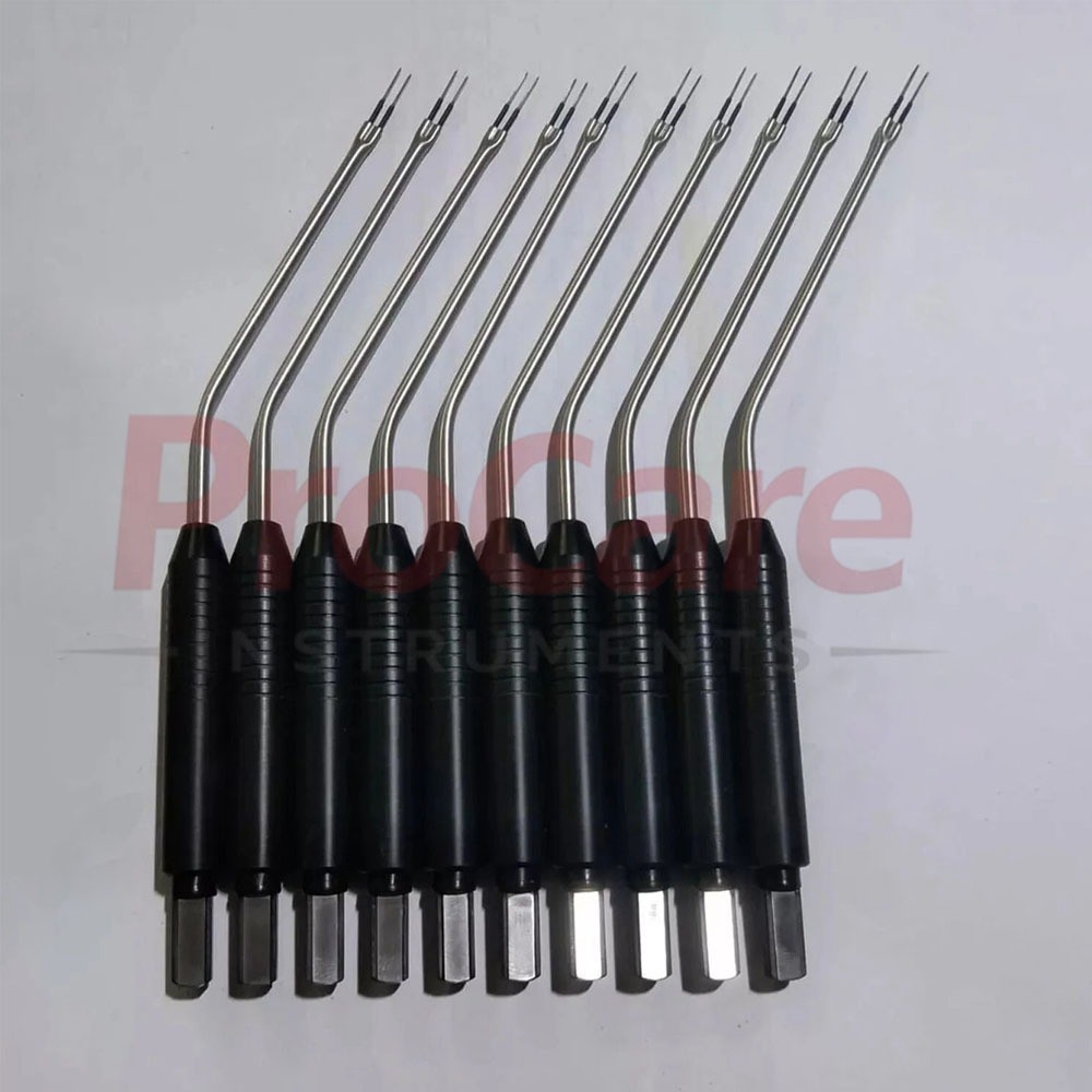 10 Pcs Set of Nasal Bipolar-Turbinate Probe 17.5cm Electro Surgical ENT Surgery