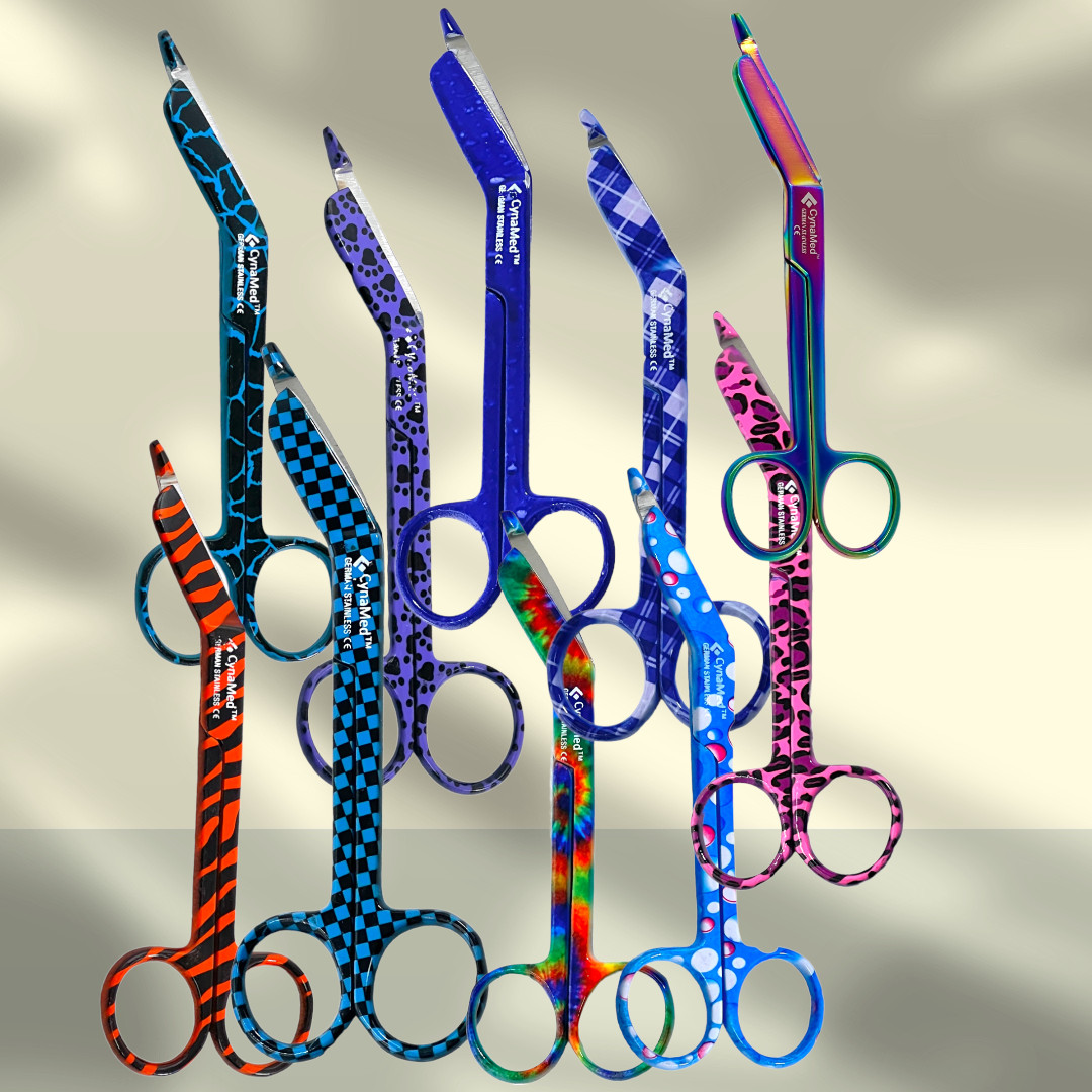 LOT OF 10 – LISTER BANDAGE SCISSORS 5.5″ (14CM) EMT, FIRST AID, NURSE – GERMAN