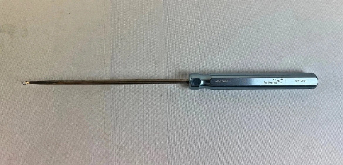 Arthrex AR-23020 D-Curette Both Sides Cut 3.4mm x 150mm Arthroscopy Orthopedics