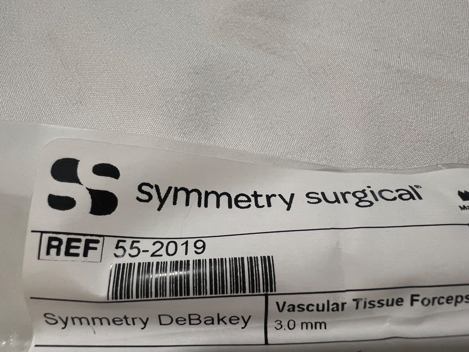 Symmetry Surgical 55-2019 DeBakey Vascular Tissue Forceps 3mm X 7-3/4″ Length