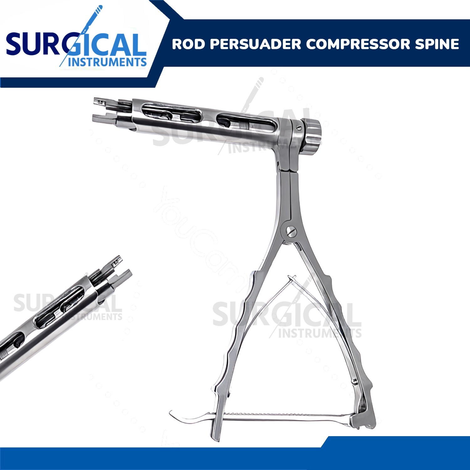 Rod Persuader Compressor Spine Orthopedic Surgical Easy Grip Handle German Grade