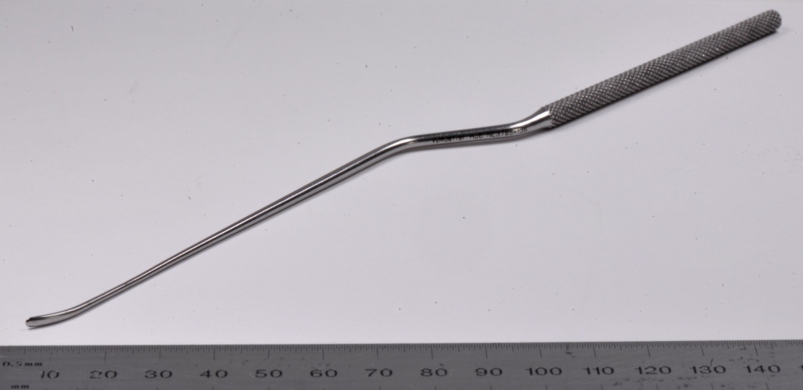 V. Mueller #NL3785-136 Rhoton Spatula Dissector 9″ Curved Up Surgical Stainless