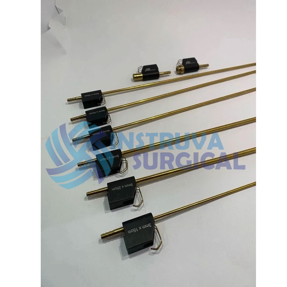 8Pcs MicroAire Type Pal Reusable Cannulas Liposuction Cannulas