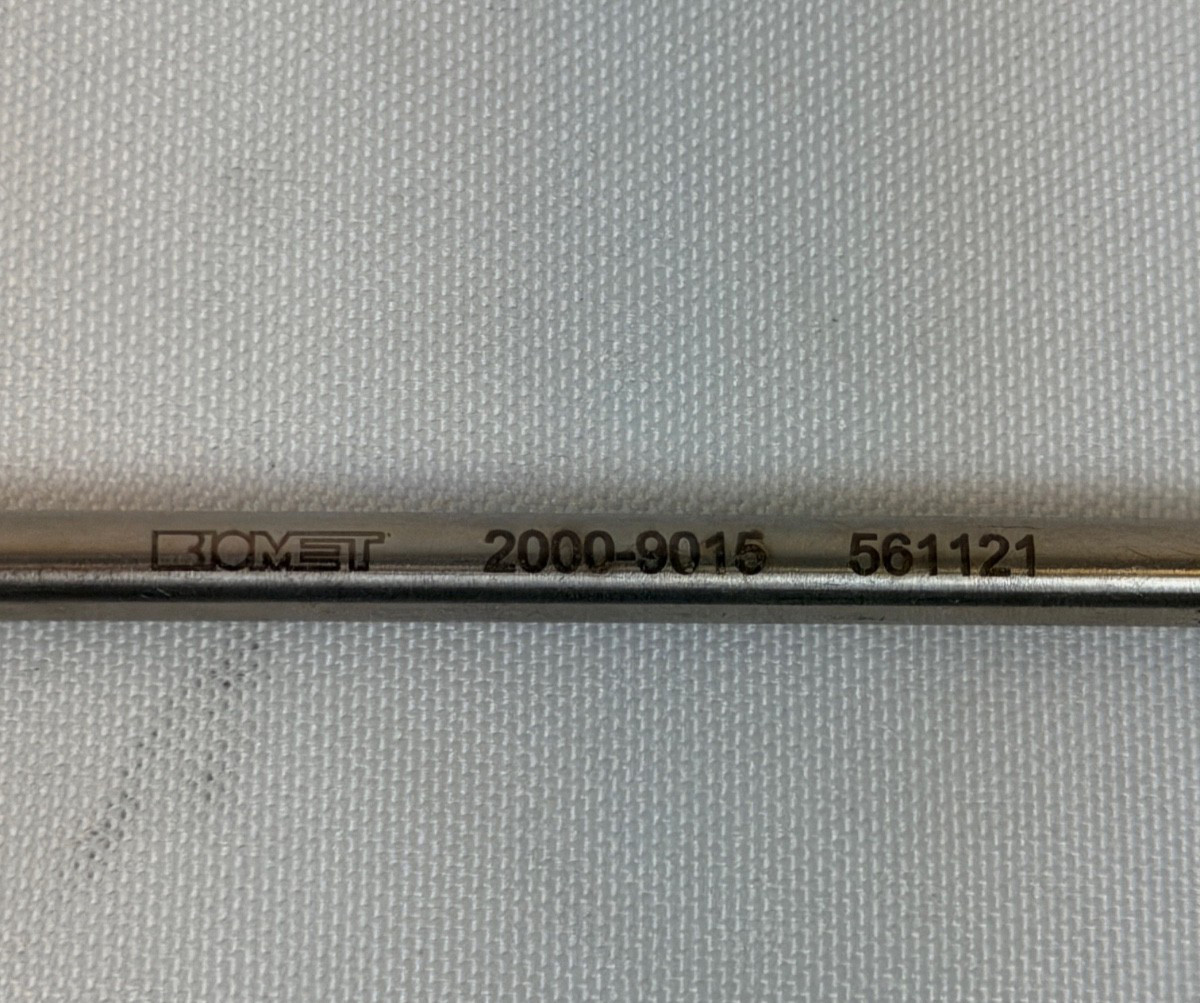 Zimmer Biomet 2000-9015 Flexible Sounding Pedicle Probe 2mm Head Neuro Spine