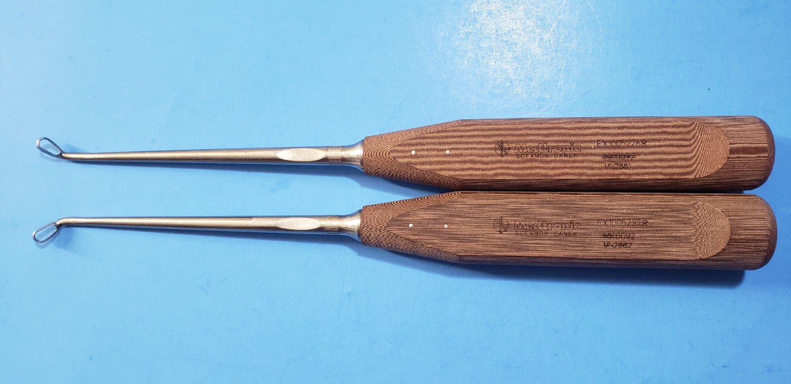 Medtronic Sofamor Danek Surgical Oval Cup Curette Set Right ,Left Angle