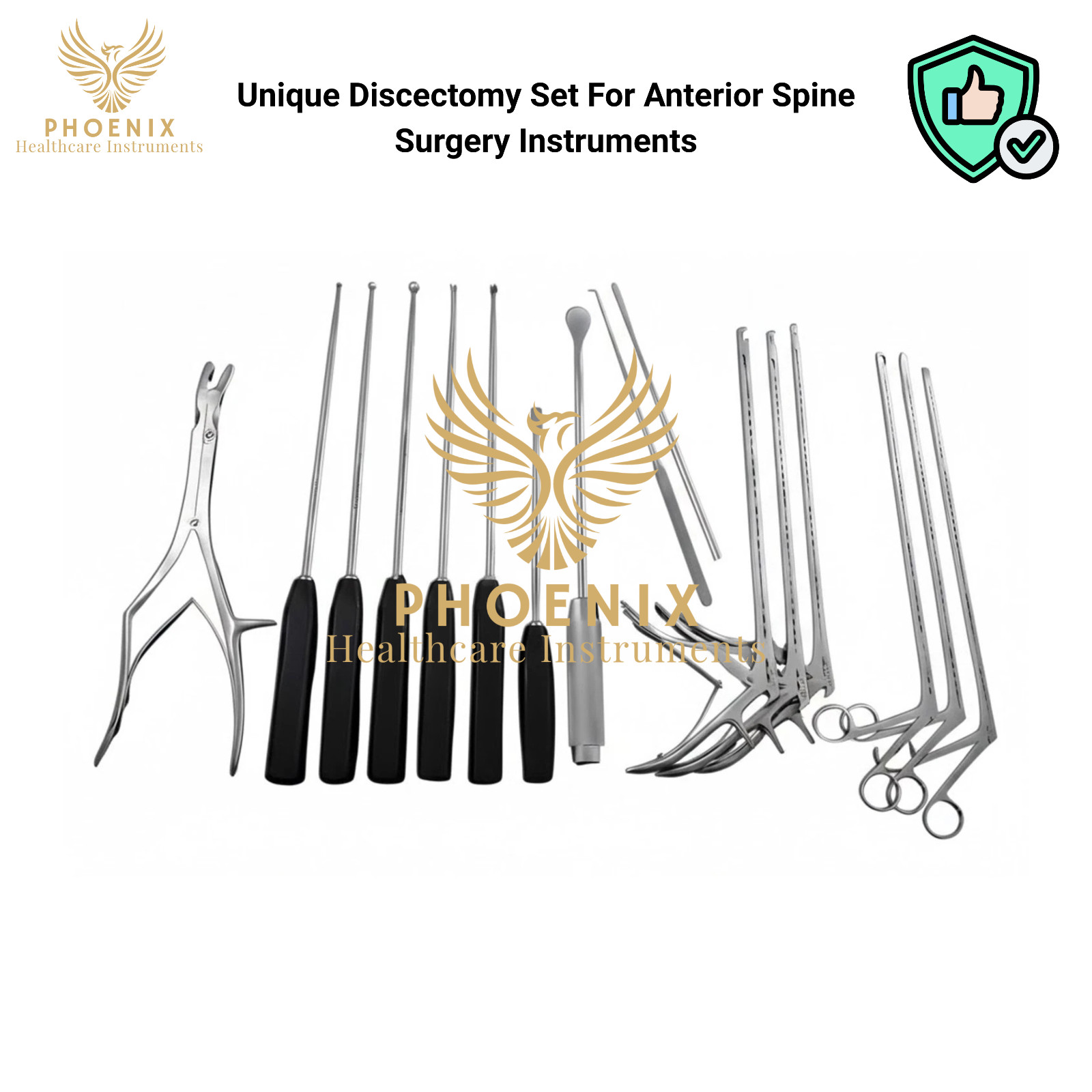 Unique Discectomy Set For Anterior Spine Surgery Instruments