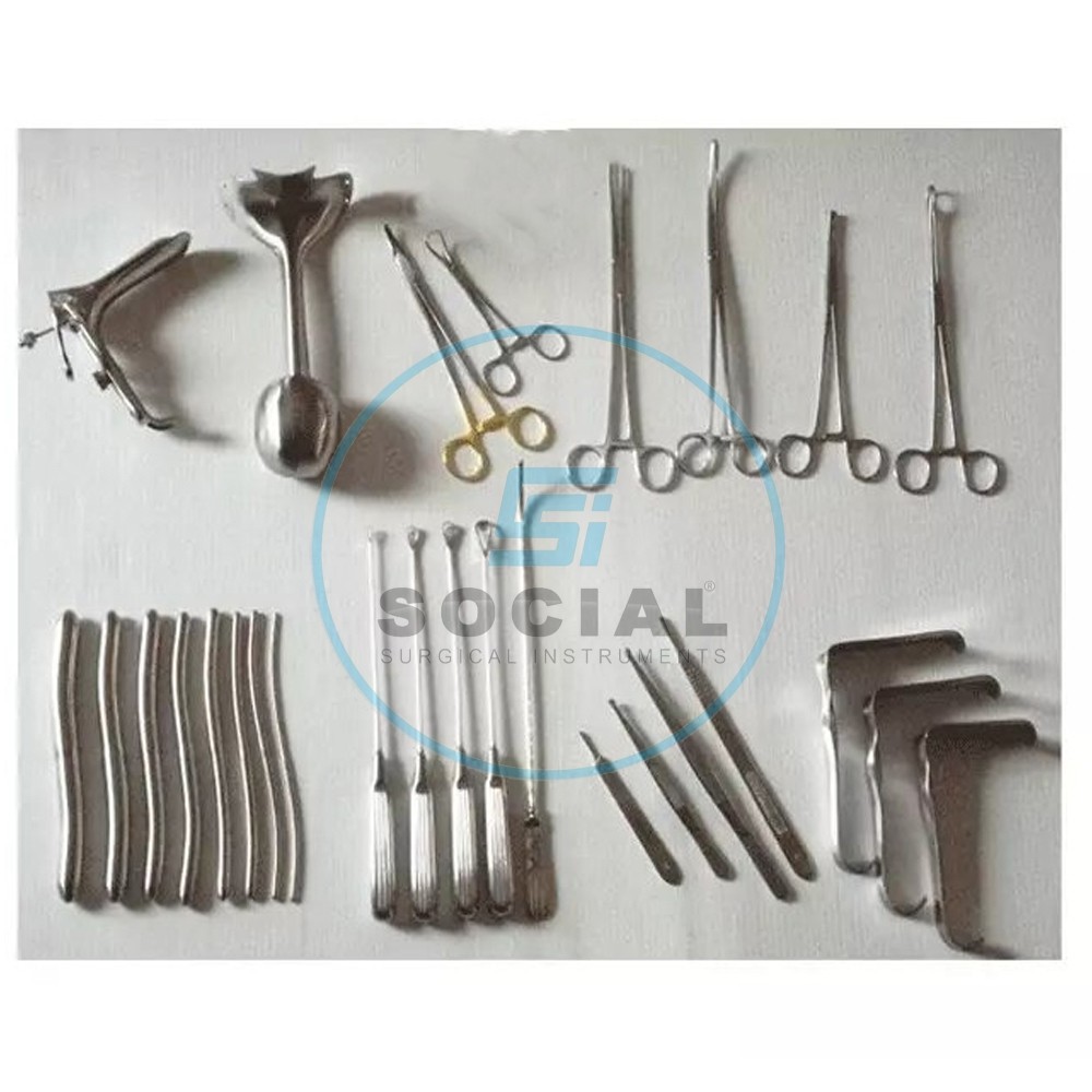 Dilation and Curettage (D&C) Set Gynecology Surgical Instruments