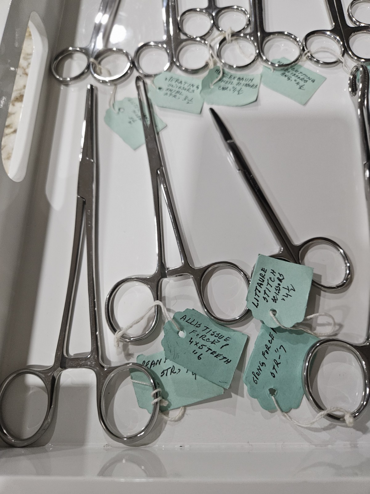 Assorted Lot of 25 Various Brand & Size Of OR Medical Surgical Instruments, S.S