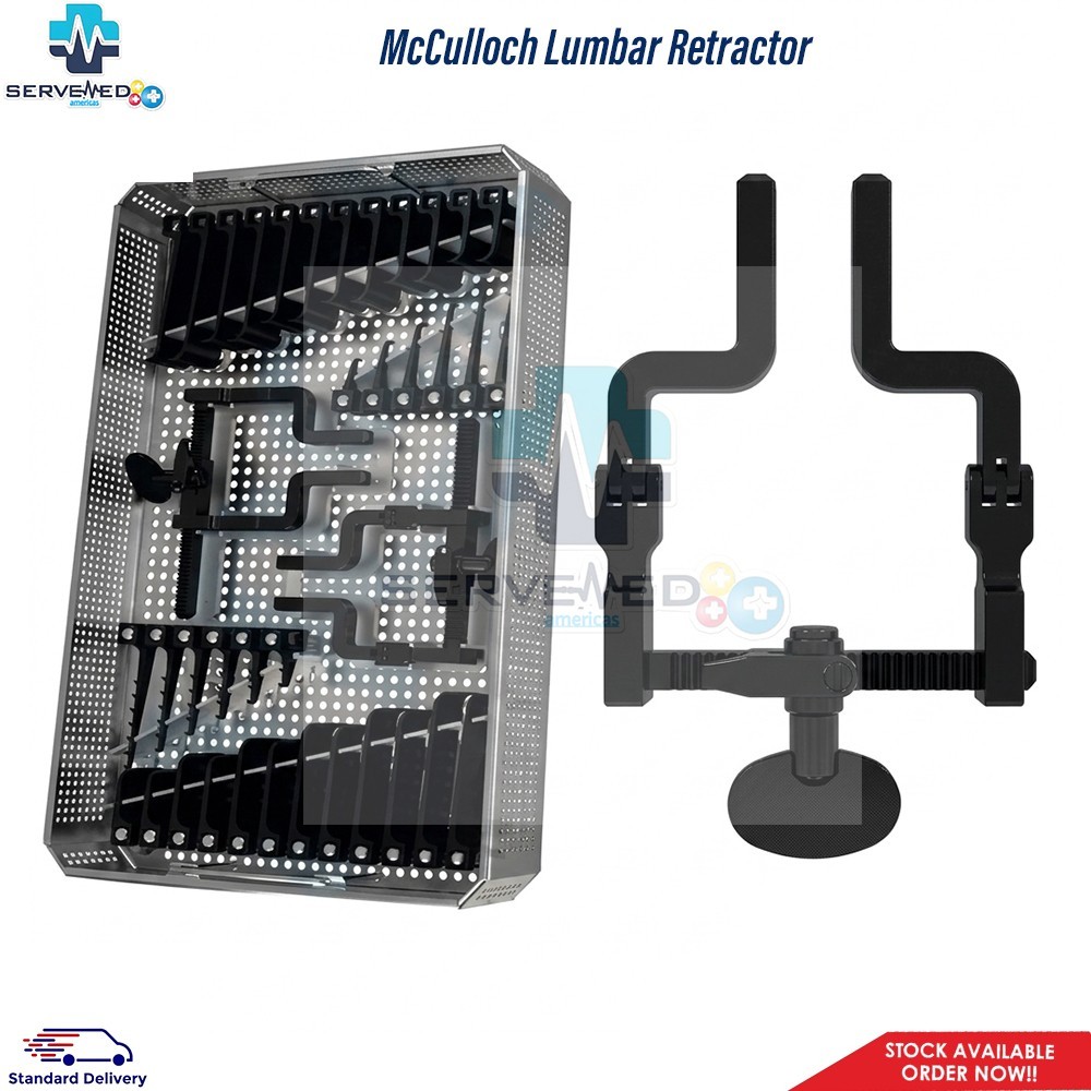 McCulloch Lumbar Retractor Micro Discectomy Orthopedic Spine Tools Set of 38 Pcs
