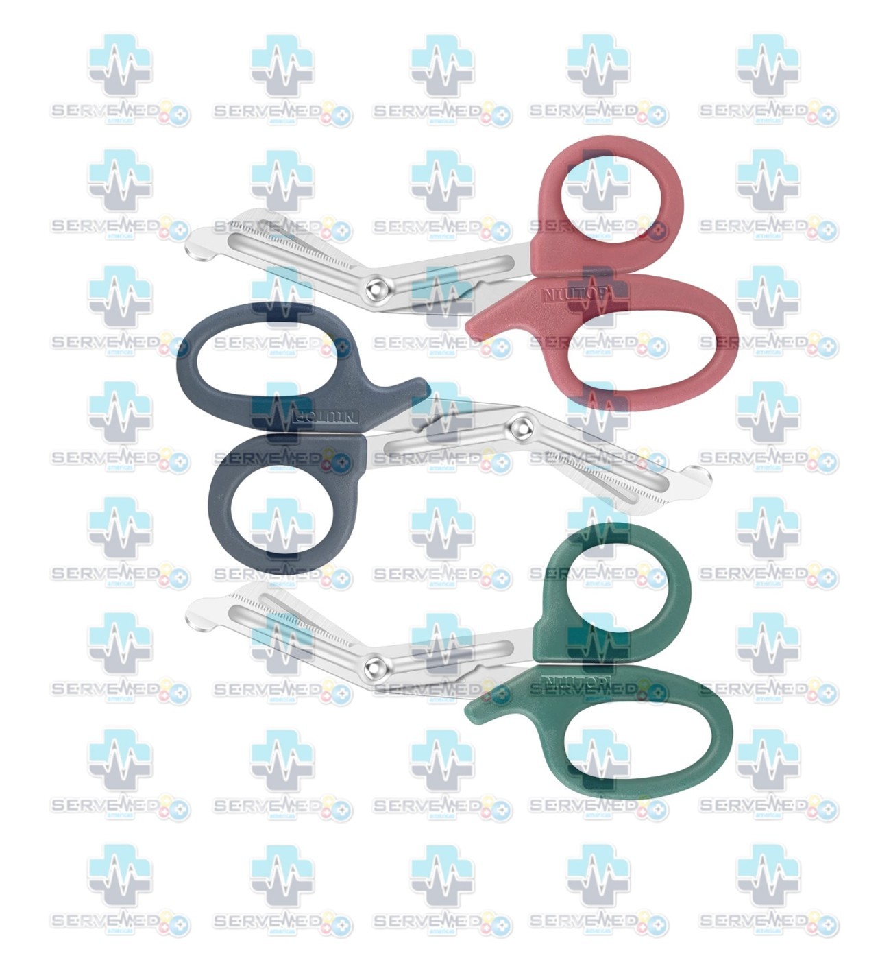 Trauma Shears, Medical Scissors 3-Pack, Premium Bandage Scissors for Nurses