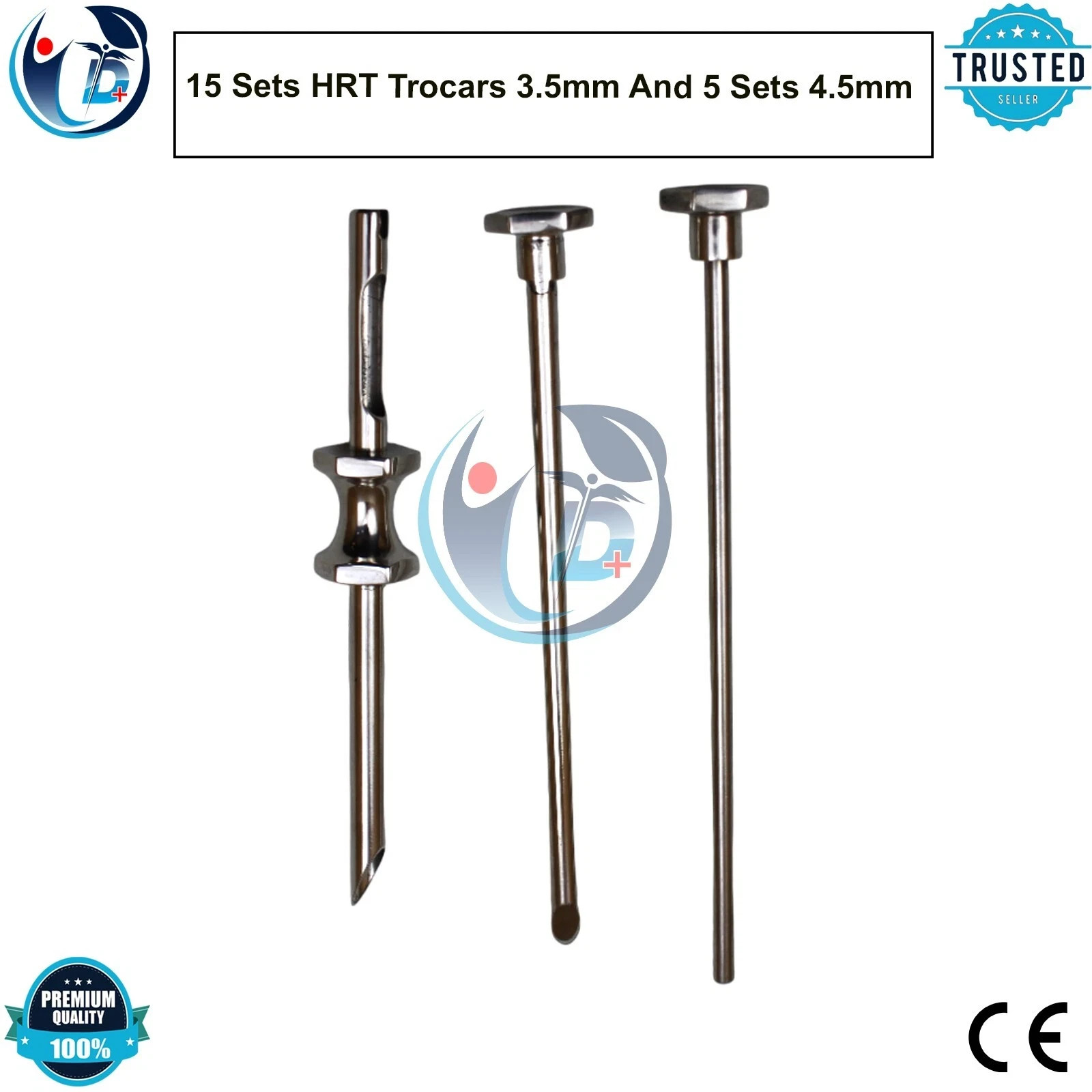 15 Sets HRT Trocars 3.5mm And 5 Sets 4.5mm High Quality
