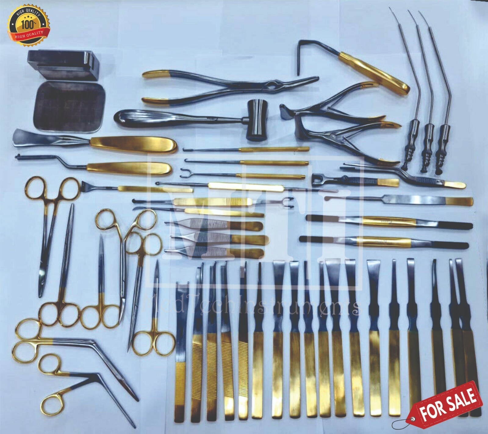 Rhinoplasty Instruments Set of 50 PCS Nose Surgery Reusable Instruments