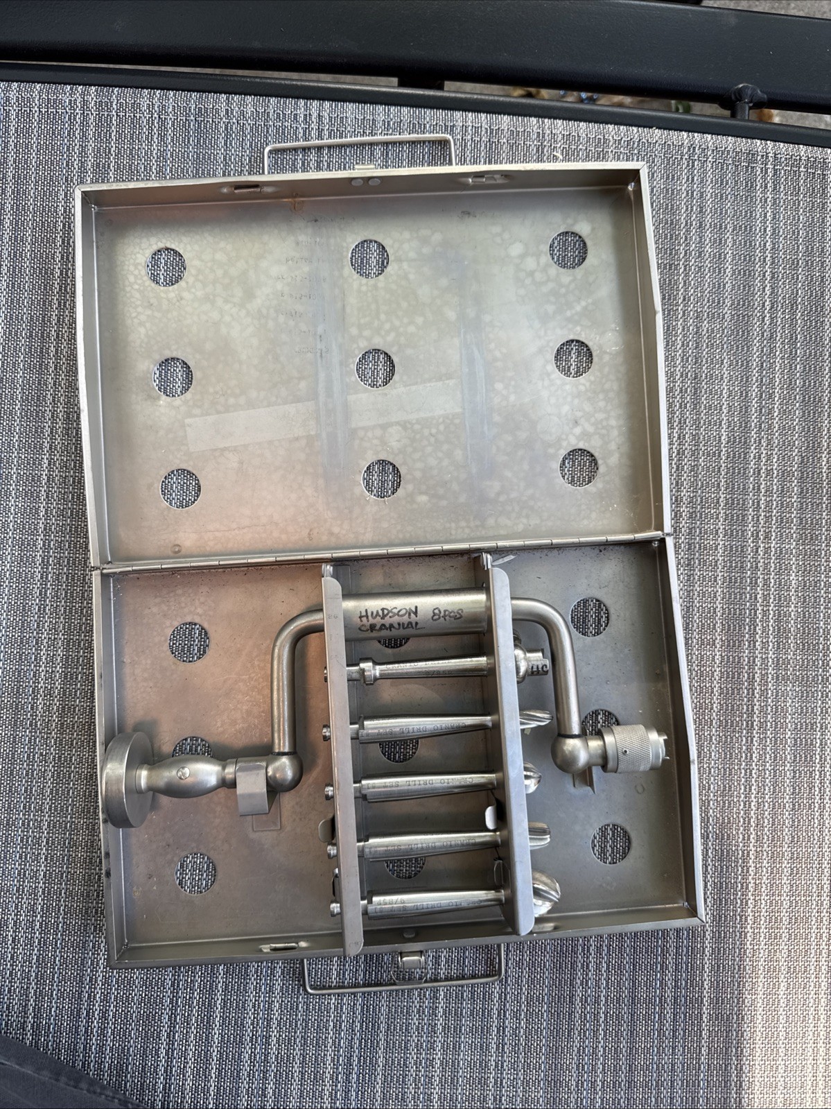 Vintage Cranio Drill Set #1 Hudson Brace Cranial Drill Case Surgical Collectible