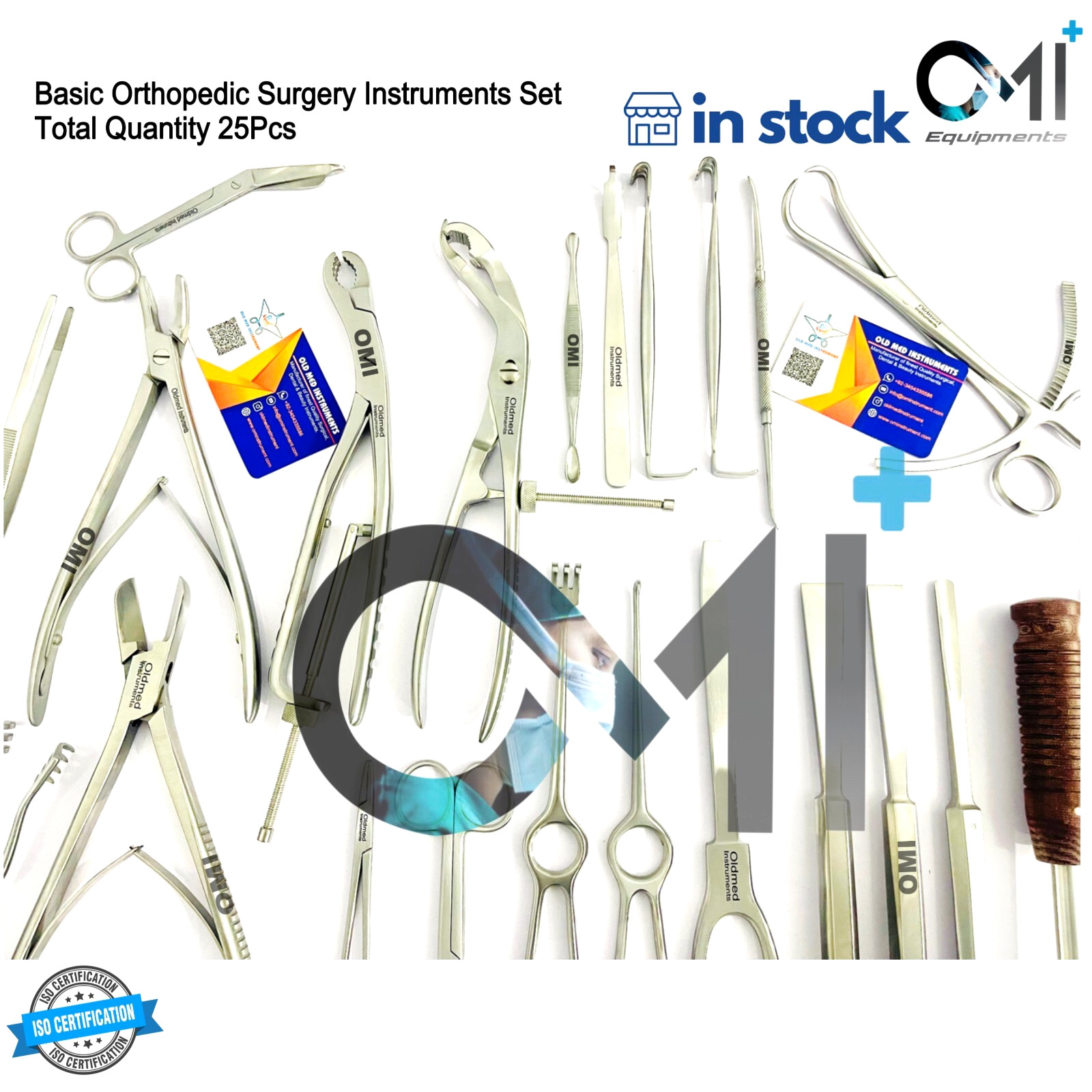 Basic Orthopedic Surgery Set of 25 Pcs Surgical Set Orthopedic instruments By OM