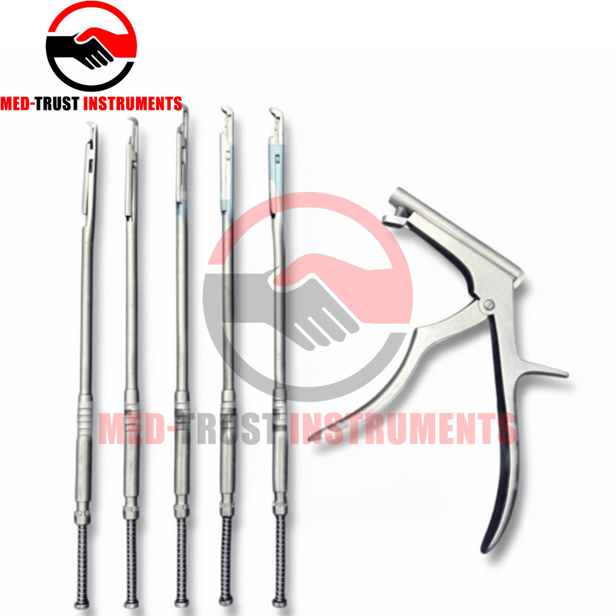 Interlaminar Kerrison Rotating Rongeur Set Spine Surgery Orthopedic Instruments