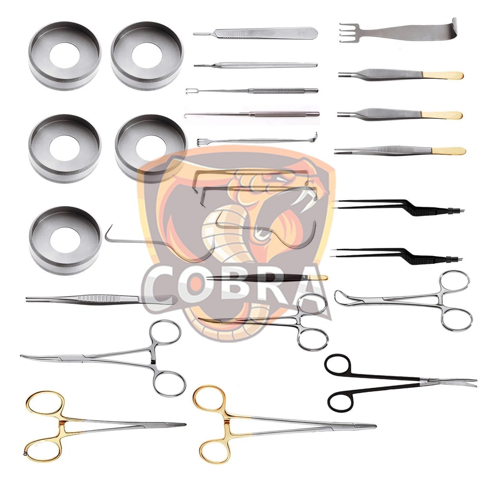 Assorted Vinyard Mommy Makeover Procedure Plastic Surgery Instruments Set of 28P