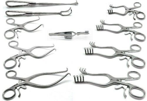 Surgical Veterinary Retractors Weitlaner Gelpi Premium Instruments Set of 10