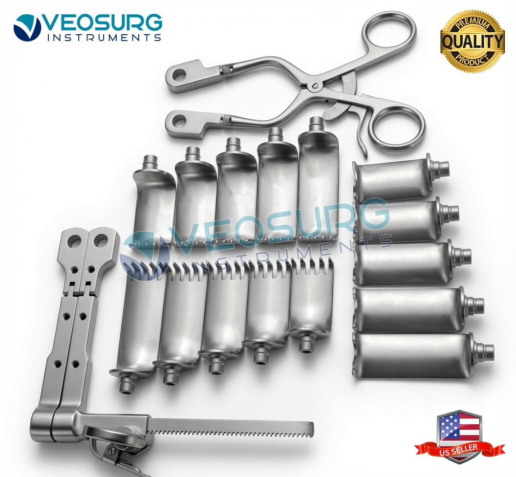 Aesculap Type Neuro Spine Caspar Cervical Retractor Set Orthopedic Instruments