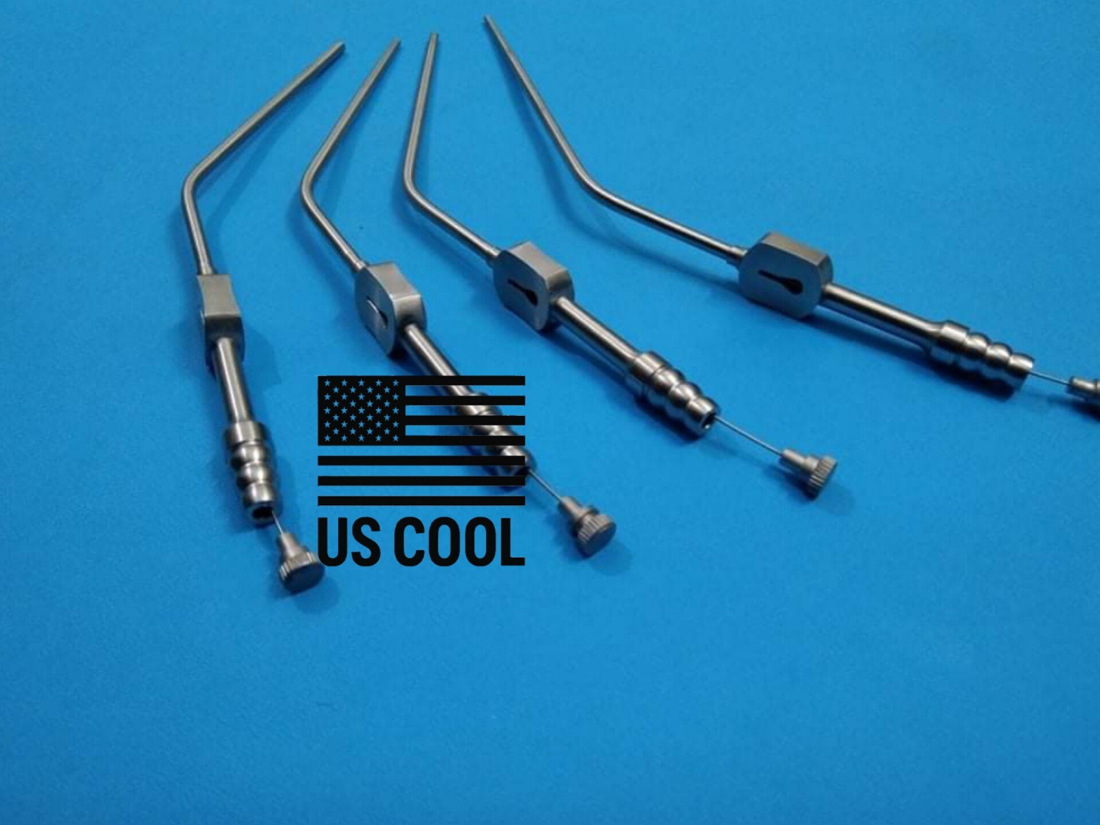 Fukushima Teardrop Suction Tube set of 4 piece 6,8,10,12 fig surgical instrument