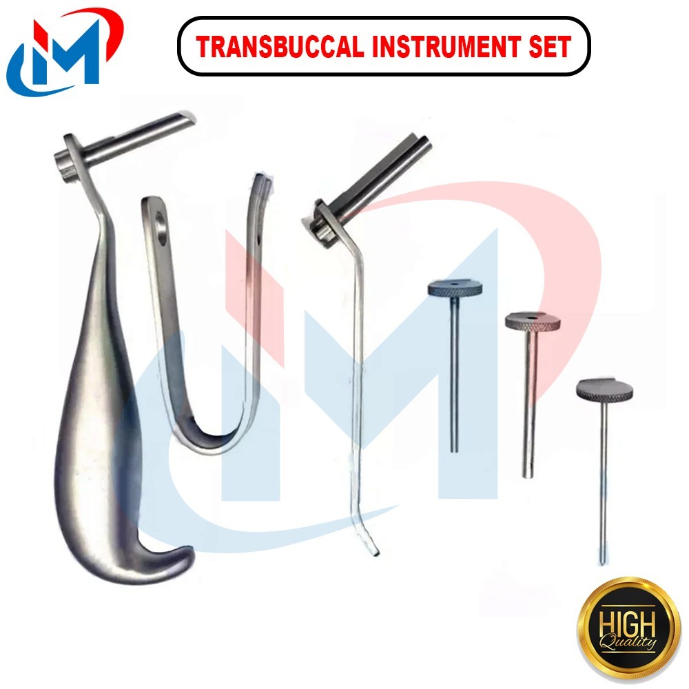 Transbuccal Instrument Set With Trocar For Maxillofacial Surgery