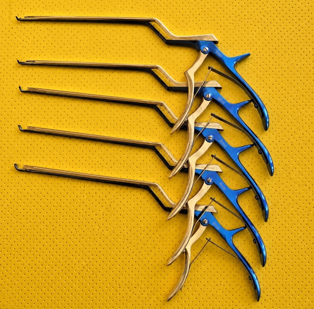 Set of 2 Boss Instruments 70-0162P Panther Kerrison Rongeurs 1mm 40° Up 8″
