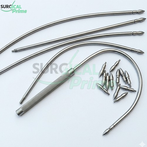 Vascular Set Fistula Tunneler Set of 11 PCs Orthopedic Surgical Instruments