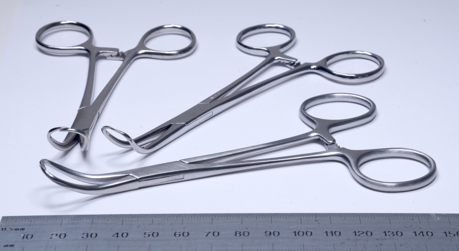 3x Backhaus Towel Forceps 5″ 5¼” 5½” Stainless Steel Surgical