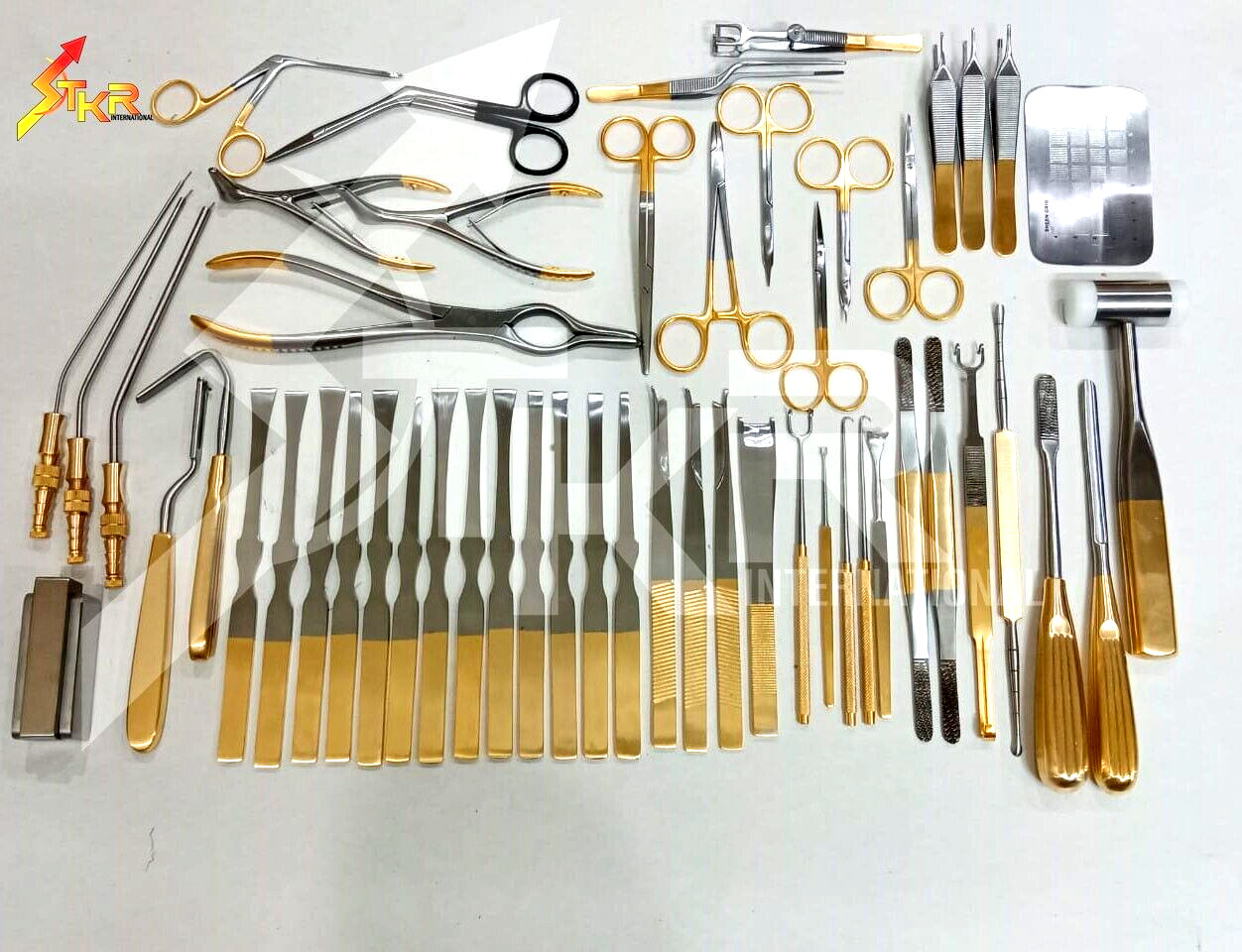 Rhinoplasty Instruments Set of 50PCS Nose Surgery Reusable German Steel A+